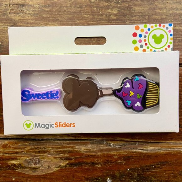 New Disney Parks Magic Band Sliders Mickey Cupcake Sweetie Sweet Treats NIB - Picture 1 of 4